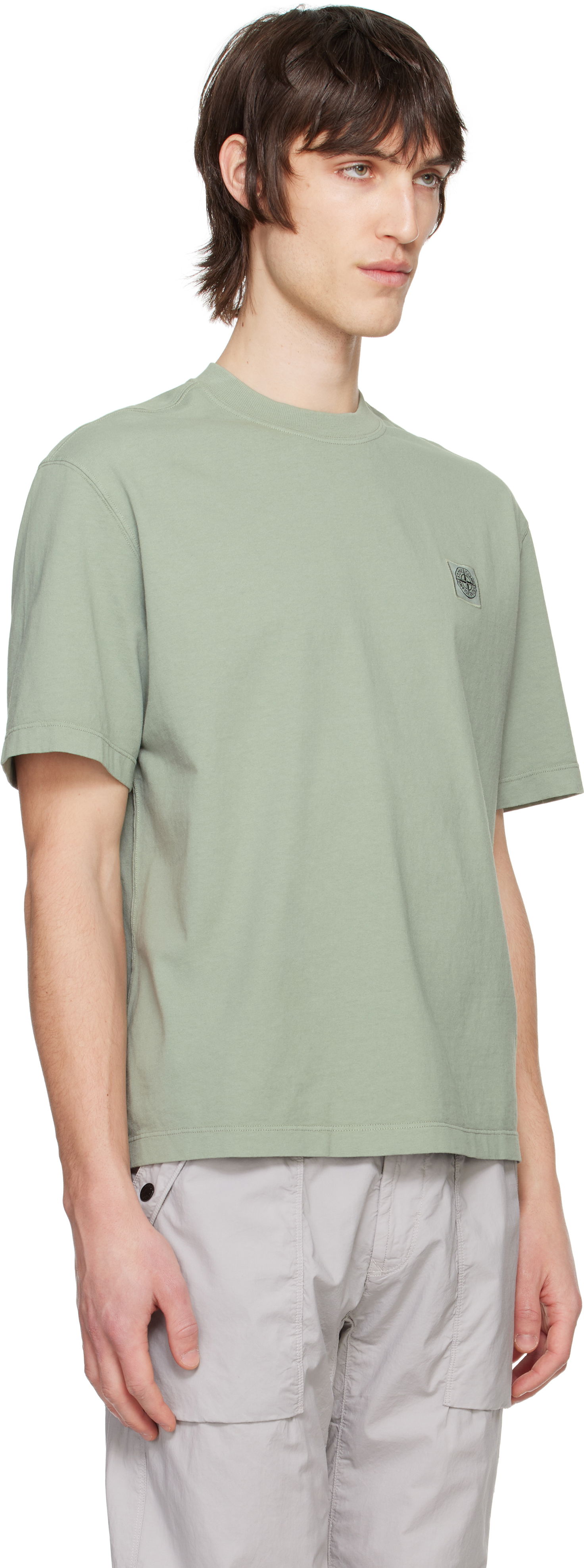 Tričko Stone Island Stone Island Combed Organic Cotton Jersey T-Shirt Zelené | K1S15 2100034 S0115, 1