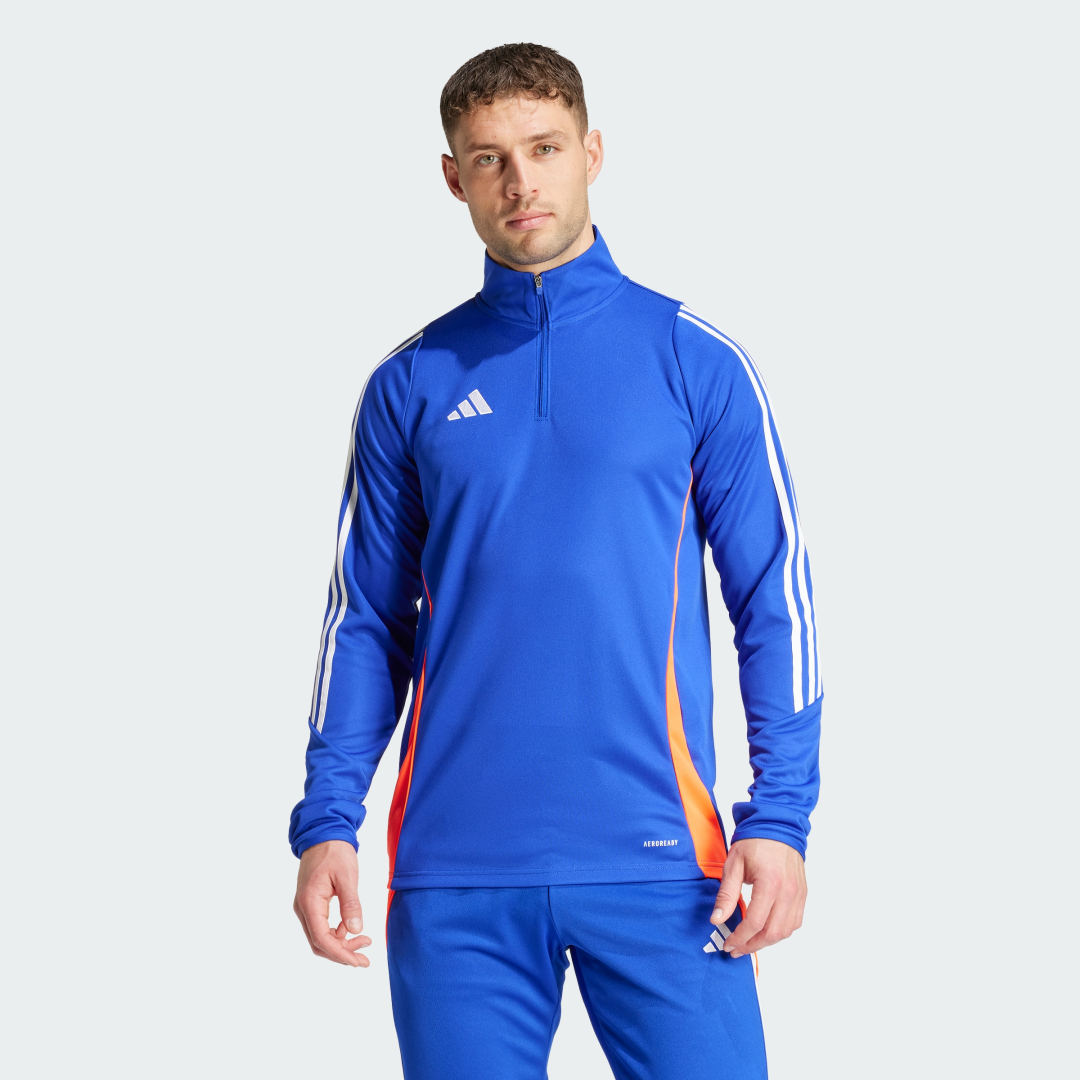Mikina adidas Performance Top Tiro 24 Training Modrá | JE1993, 1
