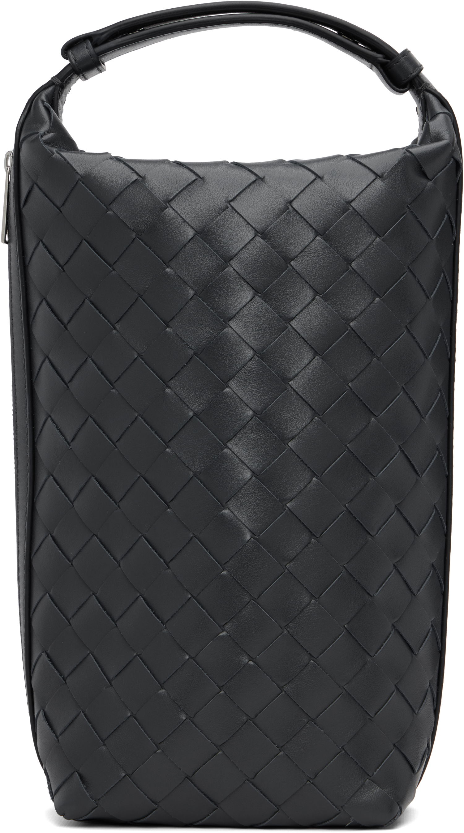 Peňaženka Bottega Veneta Bottega Veneta Intrecciato Vertical Wallace Leather Pouch Čierna | 826765V2HL02077, 0