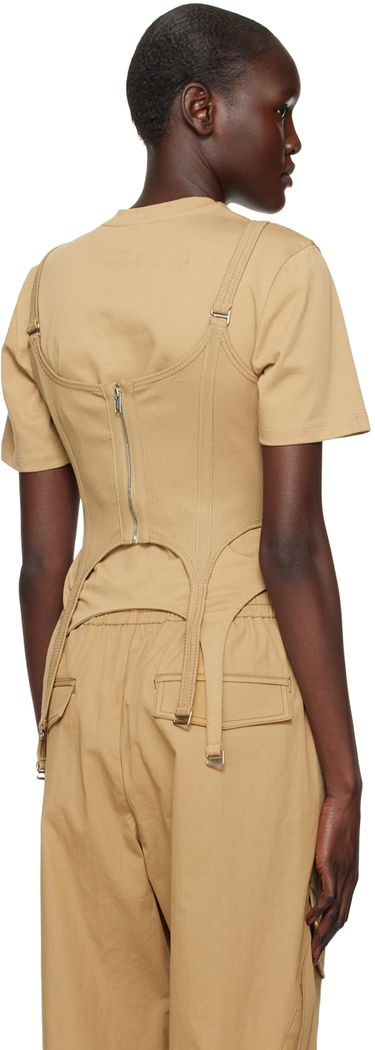 Tielko Dion Lee Combat Corset Tank Top Béžová | C3095R23, 2