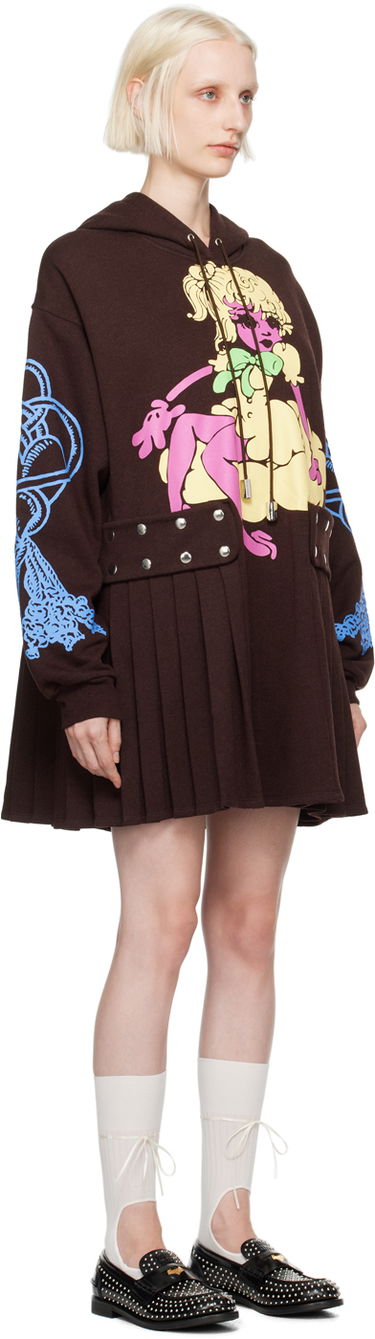 Mikina Chopova Lowena Cloudy Girl Print Hooded Dress Hnedá | 1263, 3