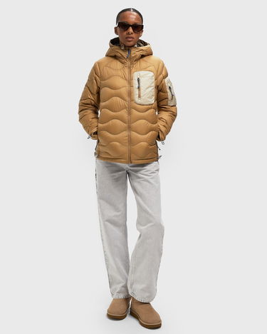 Prešívaná bunda Peak Performance HeliuUtility Down Hood Jacket Béžová | G79847100, 2