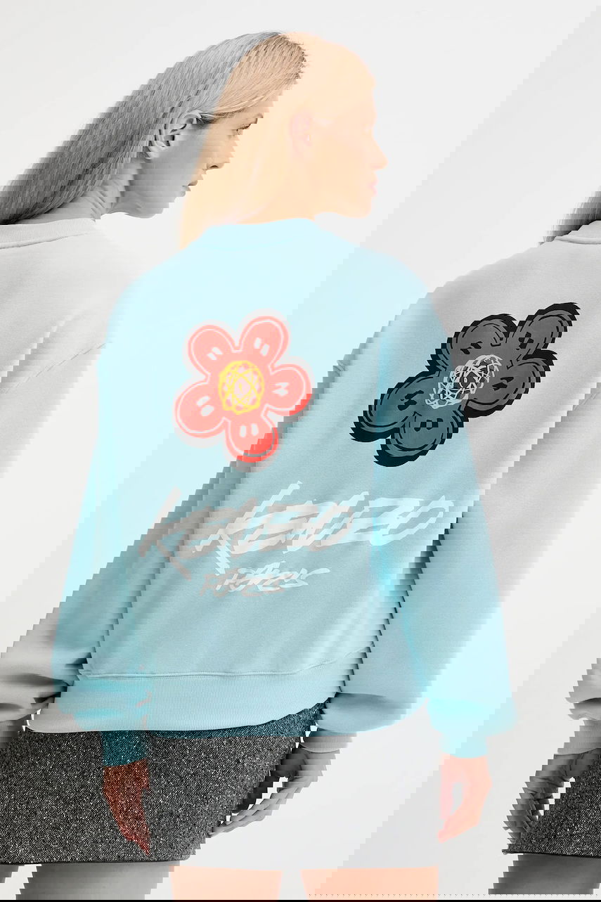 Mikina KENZO Kenzo x Futura Graphic Print Sweatshirt Modrá | FF62SW4504MB, 0