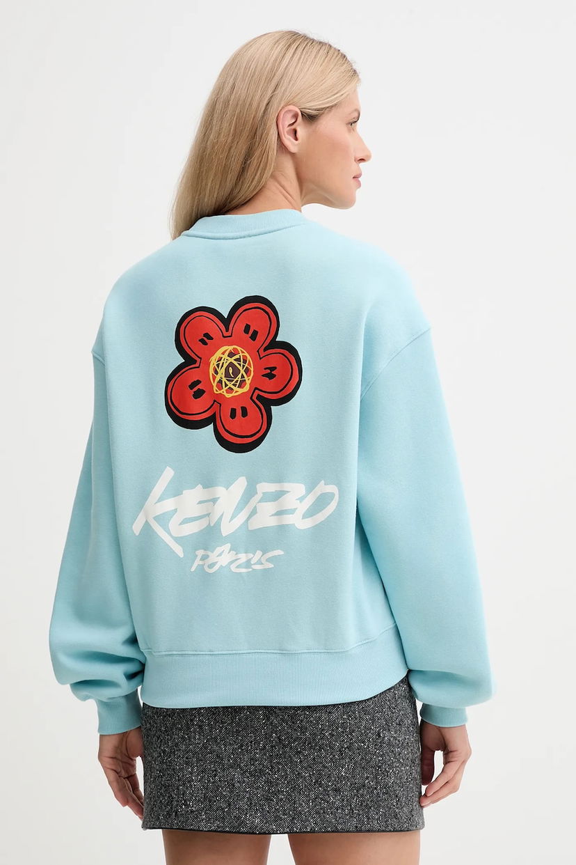 Mikina KENZO Kenzo x Futura Graphic Print Sweatshirt Modrá | FF62SW4504MB