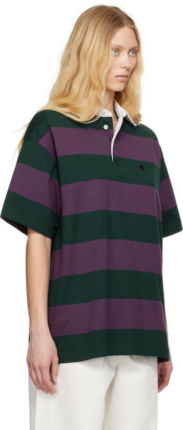 Polo tričko Carhartt WIP Carhartt WIP Seffner Striped Rugby Polo Fialová | I034552 2SCXX, 1