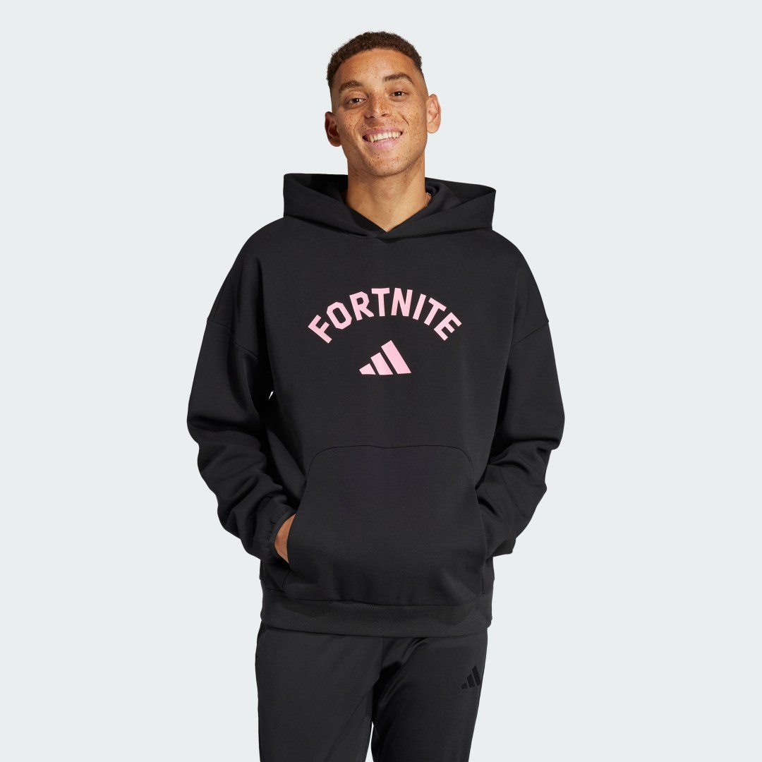 Mikina adidas Performance Fortnite x Future Icons Small Logo Hoodie Čierna | JV9950, 0