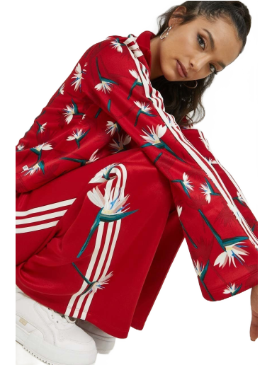 Mikina adidas Originals Thebe Magugu x Beckenbauer Jacket Červená | HK5218