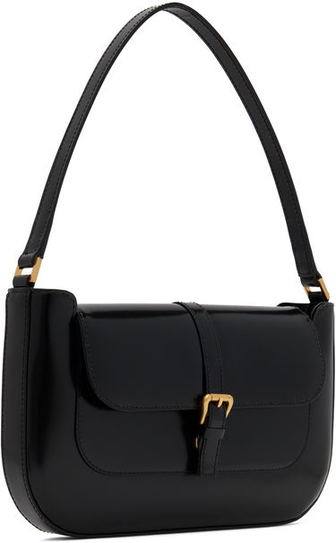 Taška cez rameno BY FAR Miranda Black Leather Shoulder Bag Čierna | 19PFMDASBLWMED, 1