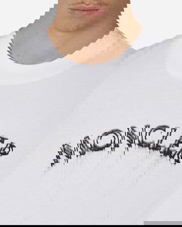 Tričko Moncler Matt Black Logo T-Shirt Biela | 8C0000289A17 001, 5