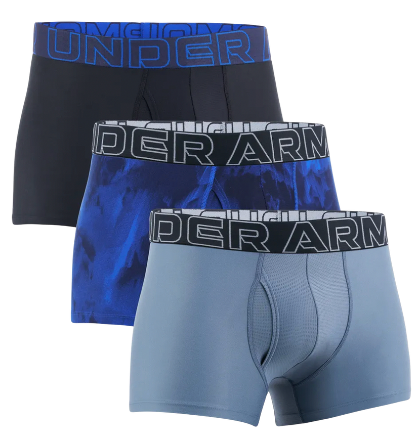 Boxerky Under Armour Performance Tech Printed Boxer Briefs 3-Pack 3-inch Čierna | 1383883-400