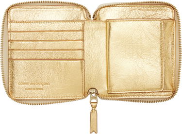 Peňaženka Comme des Garçons Silver Leather Wallet Metalická | SA2100G, 2