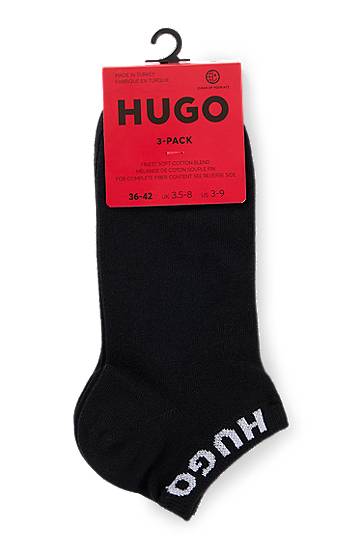 Ponožky BOSS HUGO Three-Pack Ankle Socks with Logo Cuffs undefined | 50516407, 1