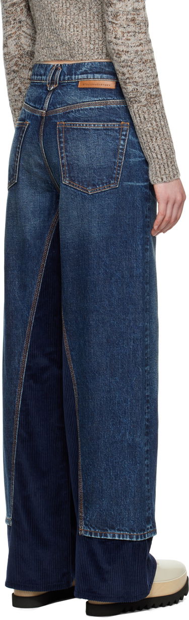 Džínsy Stella McCartney Stella McCartney High-Rise Straight Leg Jeans Modrá | 6D02893SPH82, 2