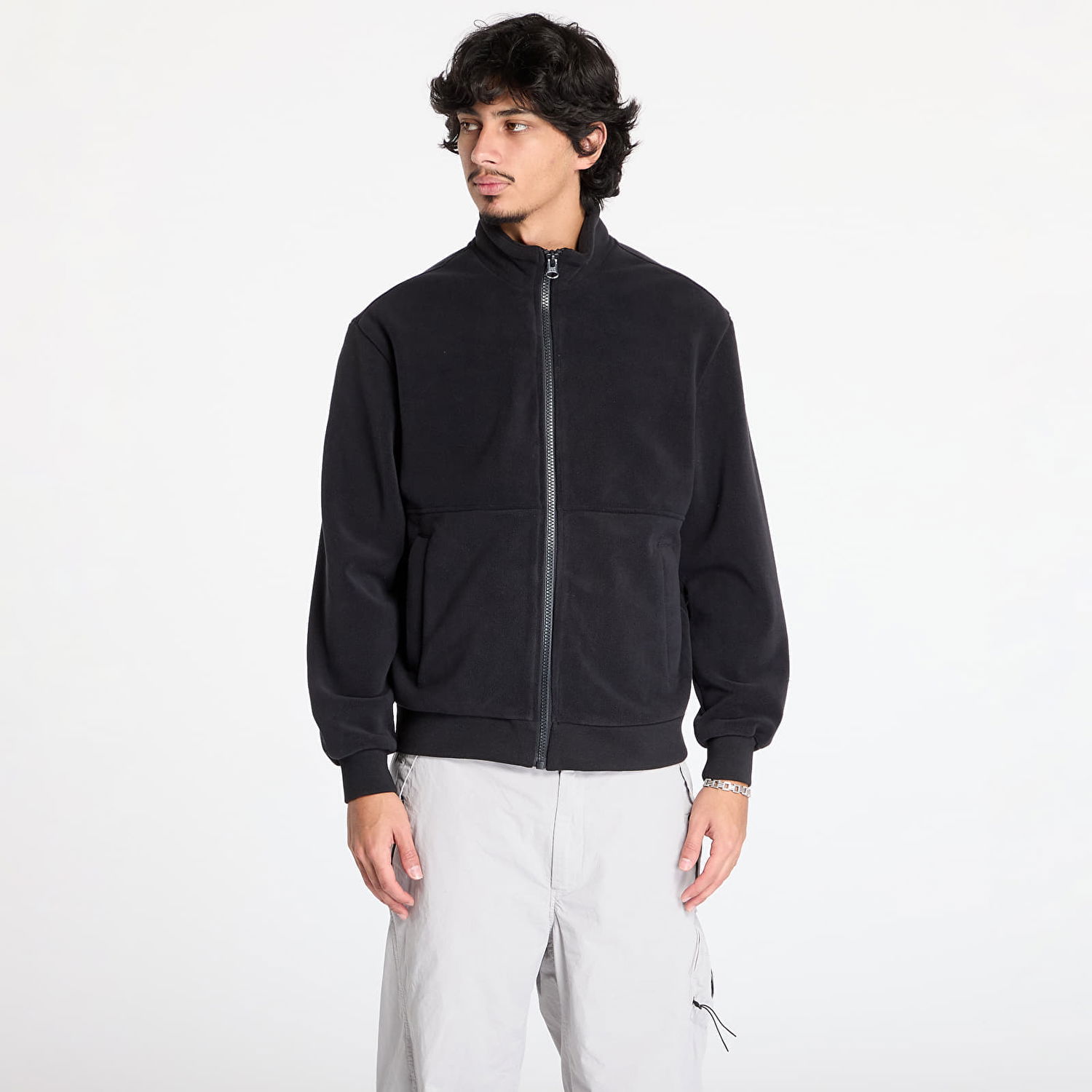 Bunda Urban Classics Polar Fleece Jacket Čierna | TB7016-00825, 0