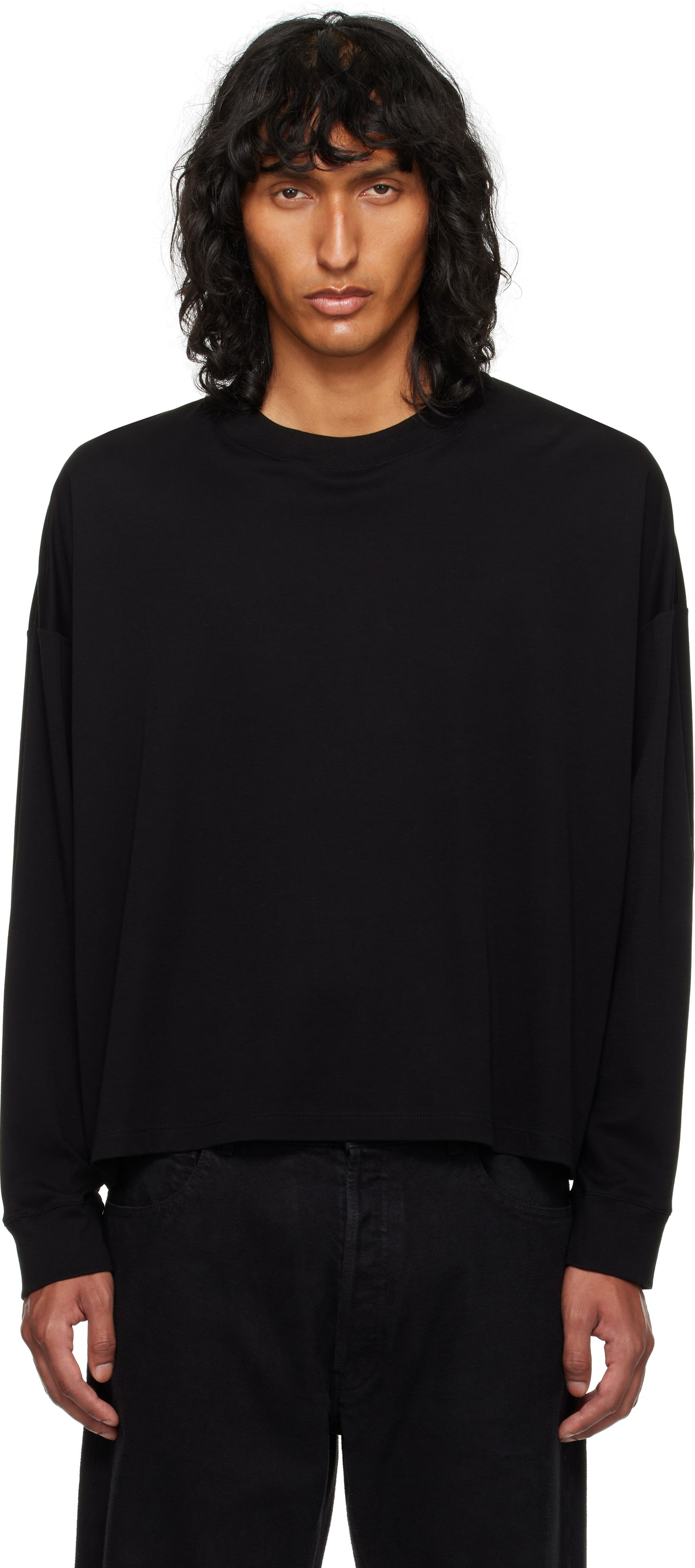 Tričko The Row Haru Long Sleeve T-Shirt Čierna | 668-F911, 0