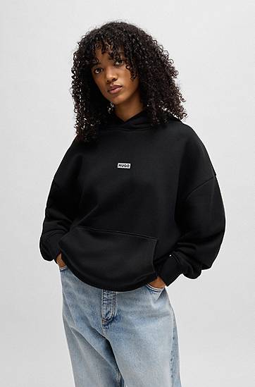 Mikina BOSS Hugo Loose Fit Hoodie Čierna | 50510724, 1
