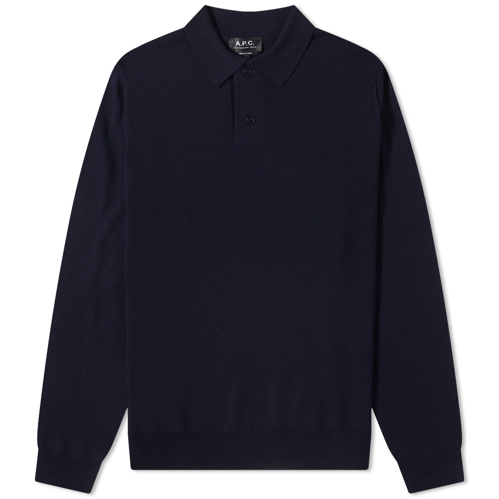 Polo tričko A.P.C. Jerry Polo Knit Navy | WVAWM-H23593-IAK, 0
