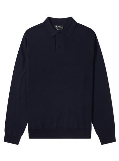 Polo tričko A.P.C. Jerry Polo Knit Navy | WVAWM-H23593-IAK