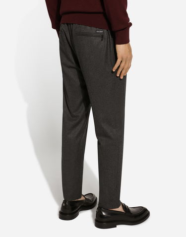 Nohavice Dolce & Gabbana Dolce & Gabbana Wool Jogging Pants Šedá | GYACETGI550S8290, 3