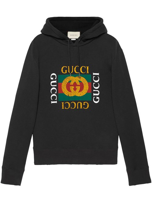 Mikina Gucci Logo-Sequinned Hoodie Black Čierna | 646953 XJE0D 1043, 0