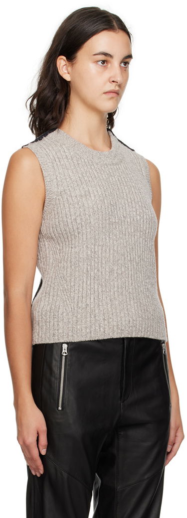 Sveter rag & bone Ingrid Knit Vest Šedá | WAS23F044FS44, 1