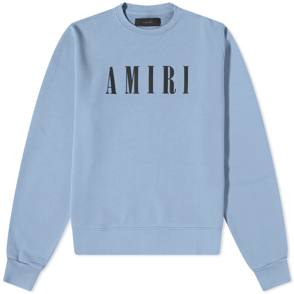 Mikina AMIRI Core Logo Crew Sweat Modrá | PF22MJC014-400, 0
