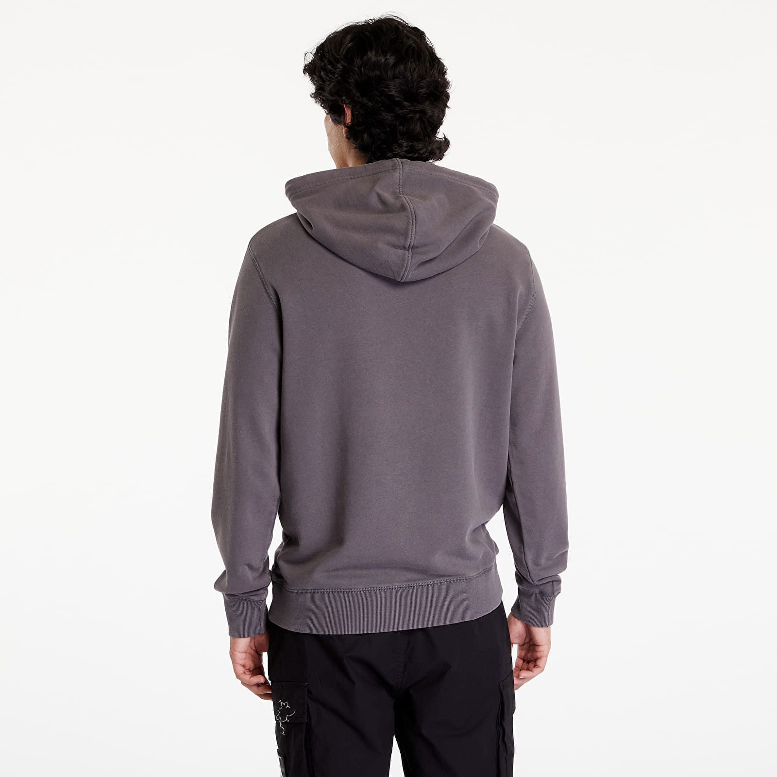 Washed Monologo Hoodie Gray