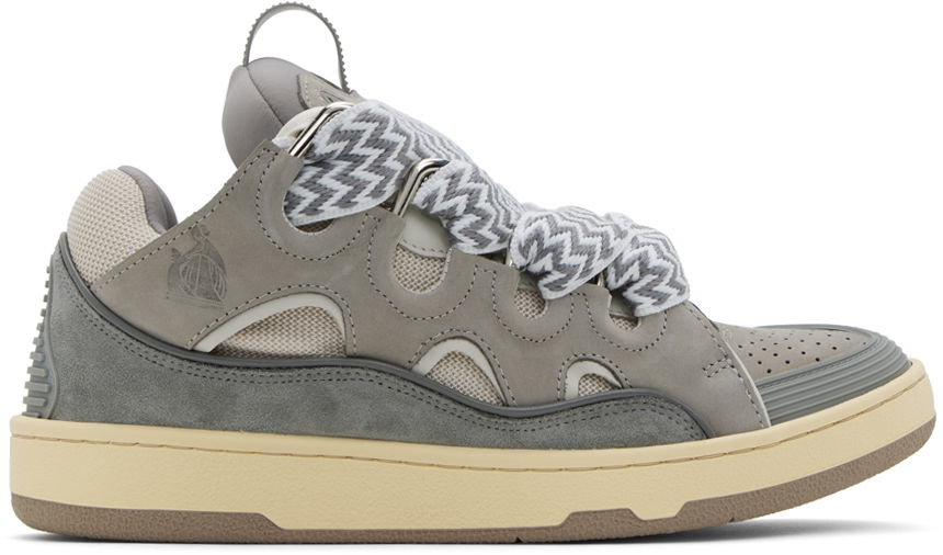 Tenisky a topánky LANVIN Leather Curb "Gray" Šedá | FM-SKRK11-DRAG-A20, 0