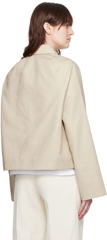 Bunda TOTEME TOTEME Cropped Flap Pocket Jacket Béžová | 243-WRO0129-FB0198, 2
