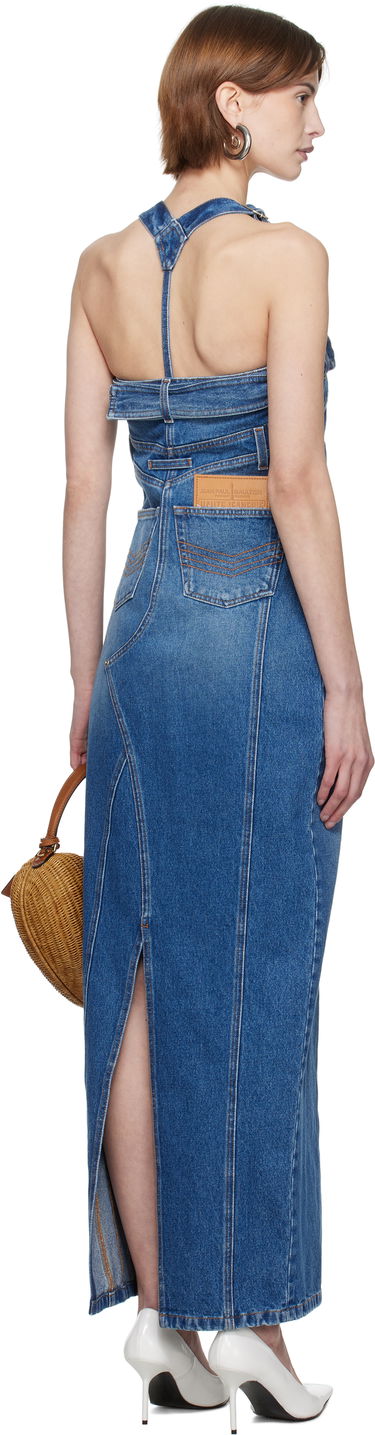 Šaty Jean Paul Gaultier Jean Paul Gaultier 'The Overall' Denim Maxi Dress Modrá | 25/33-F-RO303-D013-57, 2