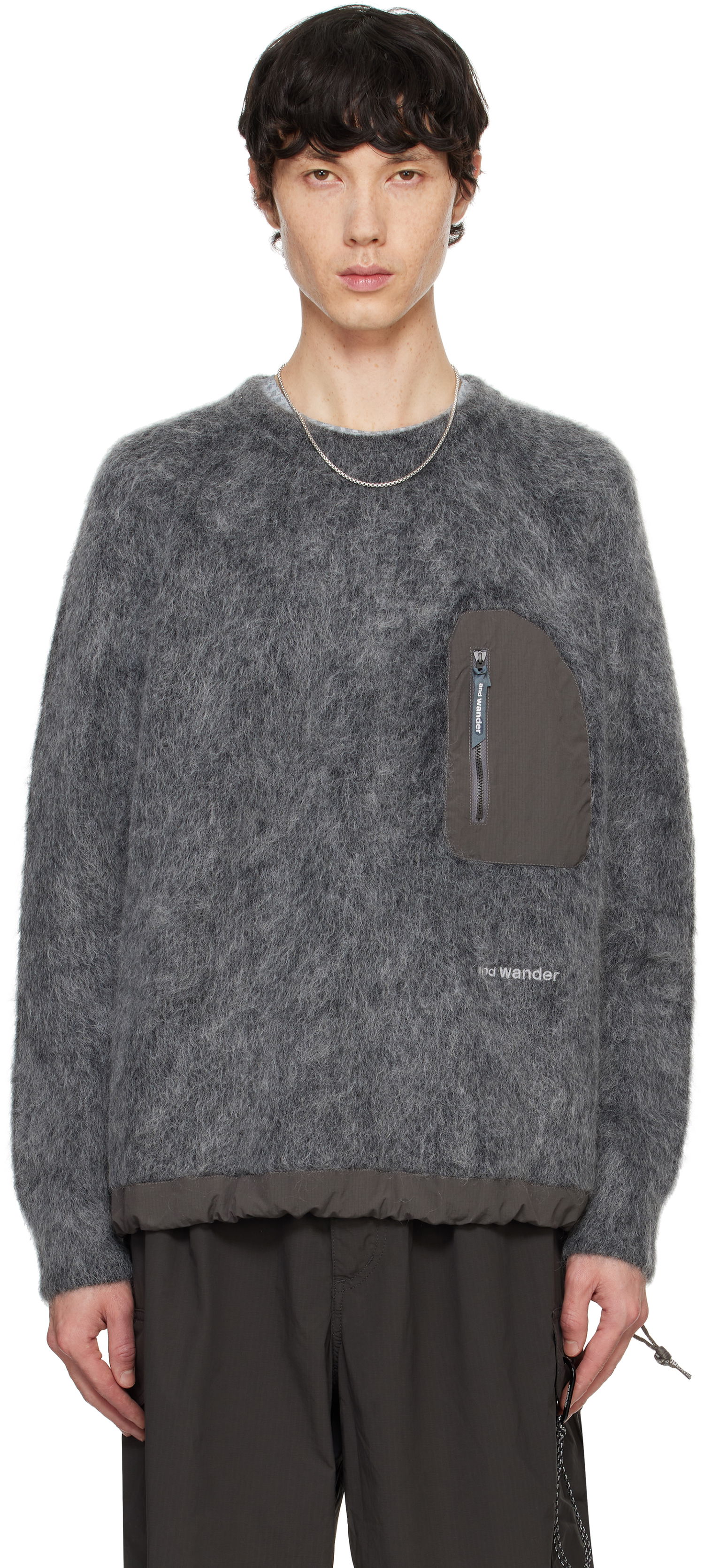 Sveter and wander Mohair Wool Sweater Šedá | 5744284157, 0