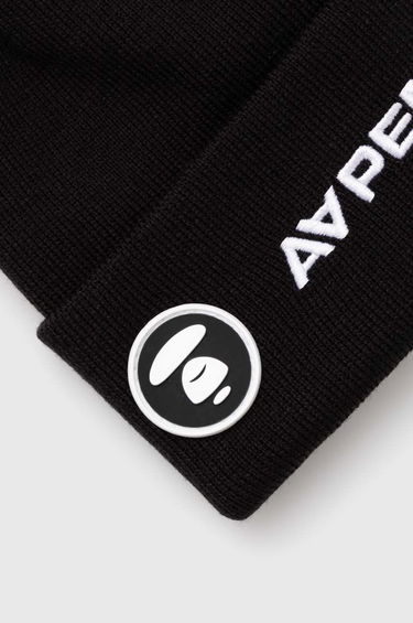 Kulicha AAPE by A Bathing Ape AAPE Solid Color Beanie Čierna | AHT4866, 1