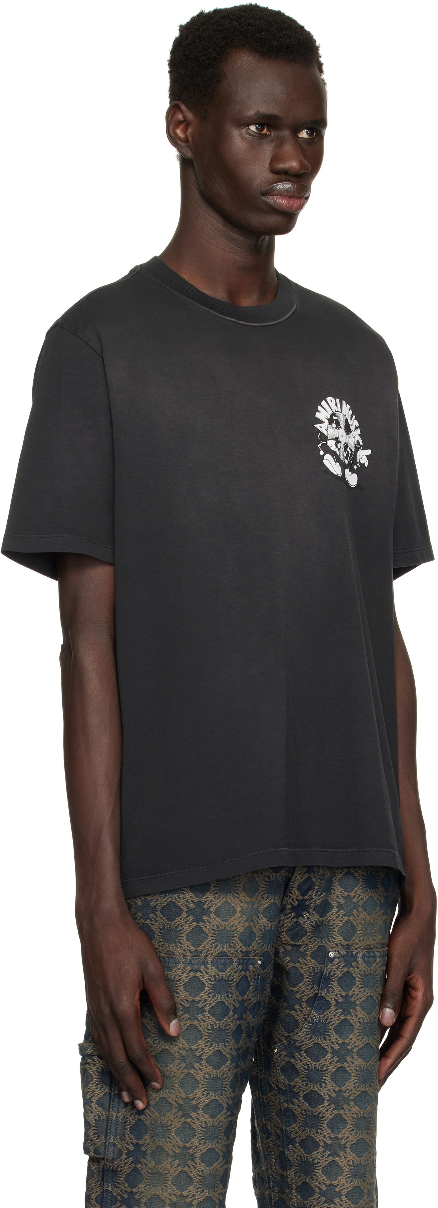 Tričko AMIRI Amiri Music Record T-Shirt Čierna | AMJYTE1168, 1