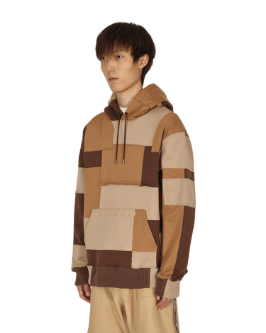 Mikina Mastermind WORLD Patchwork Hoodie Hnedá | MW21S07-SW025-010 003, 3