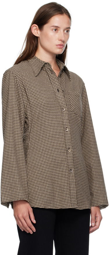 Košeľa OUR LEGACY Our Legacy Daisy Check Button-Down Shirt Hnedá | W4252DE, 1