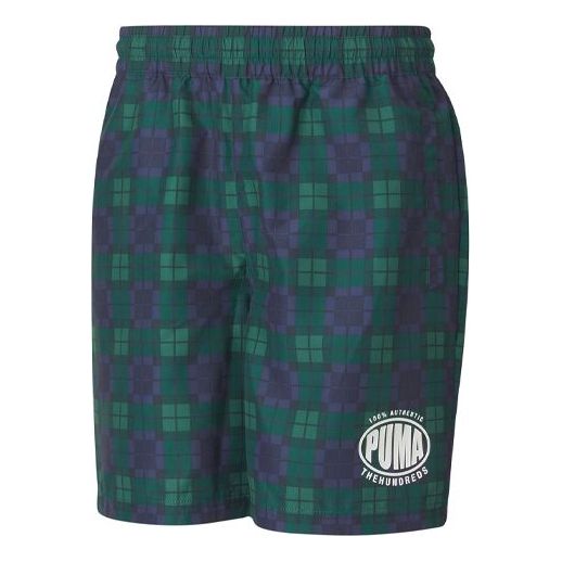 Šortky Puma PUMA x The Hundreds Crossover Print Shorts Modrá | 596752-02