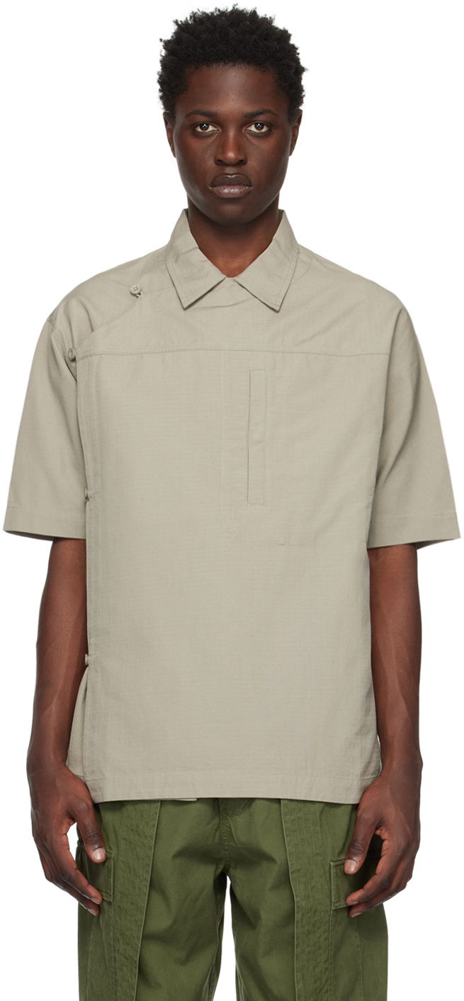 Košeľa Maharishi Maharishi Asymmetric Monk Shirt Béžová | 4298, 0
