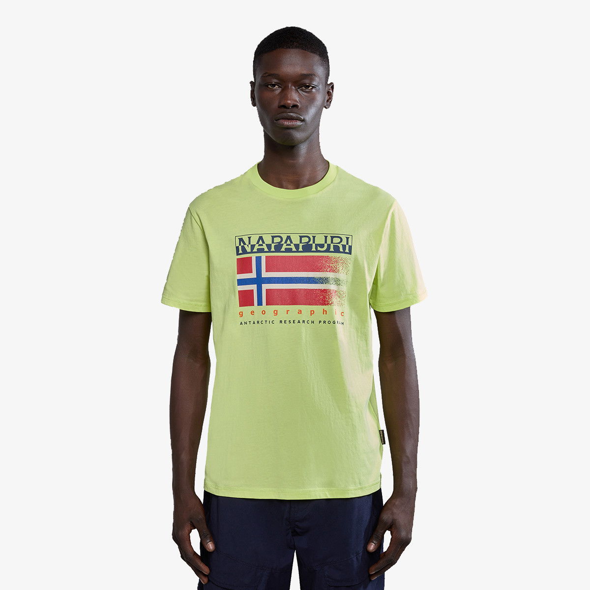 Tričko Napapijri Yellow Graphic T-Shirt Zelené | NP0A4HQRY1I1, 0