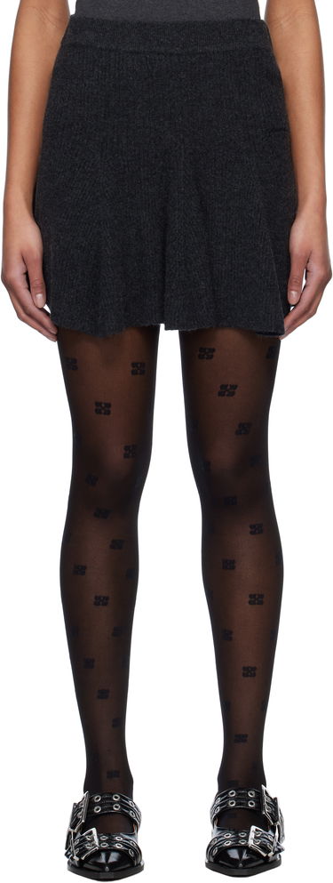 Sukňa GANNI GANNI Cashmere Blend Mini Skirt Šedá | K2420, 0