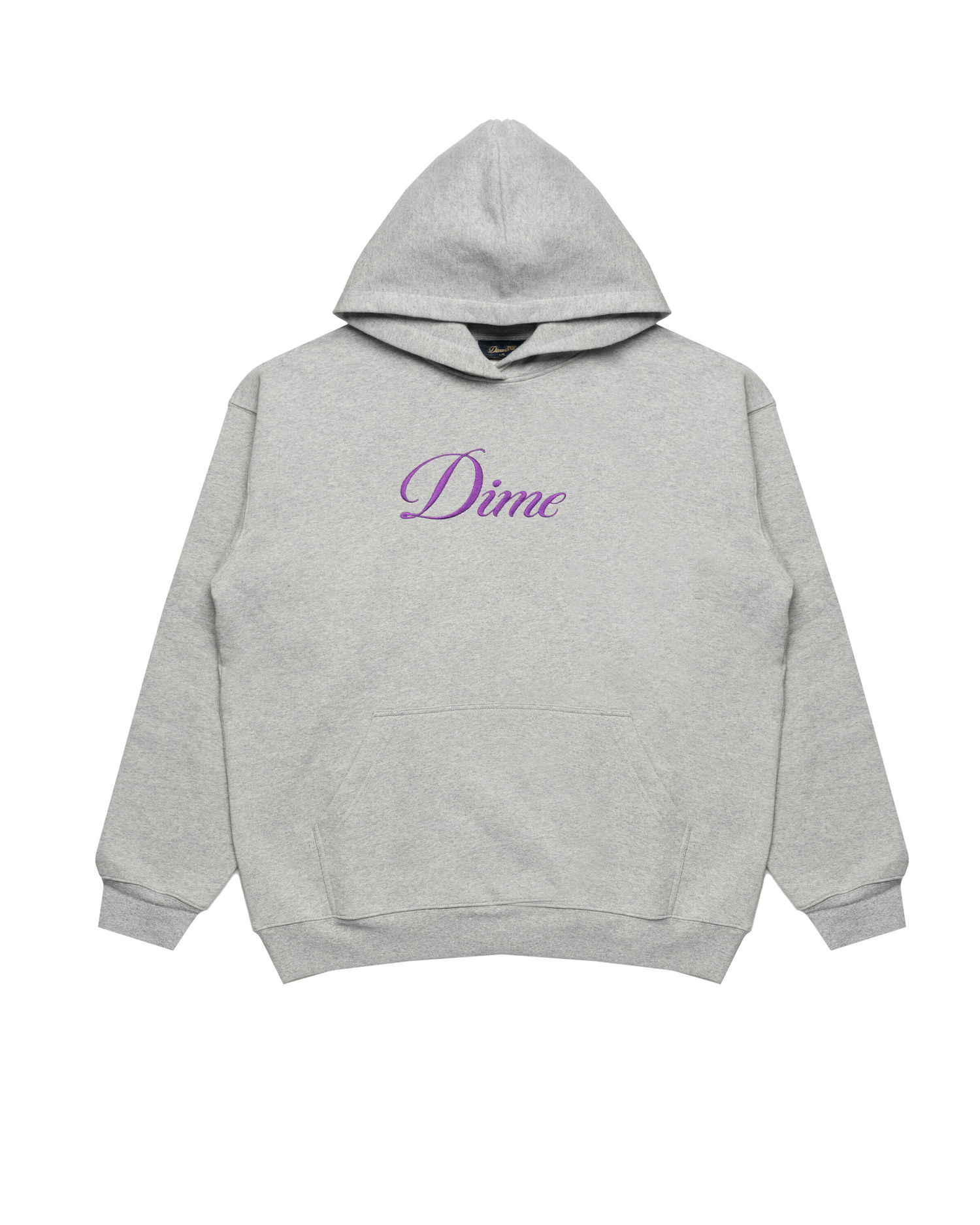Mikina Dime Dime Cursive Pullover Hoodie Šedá | DIMEFA2556GRY, 0