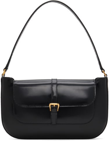 Taška cez rameno BY FAR Miranda Black Leather Shoulder Bag Čierna | 19PFMDASBLWMED, 0