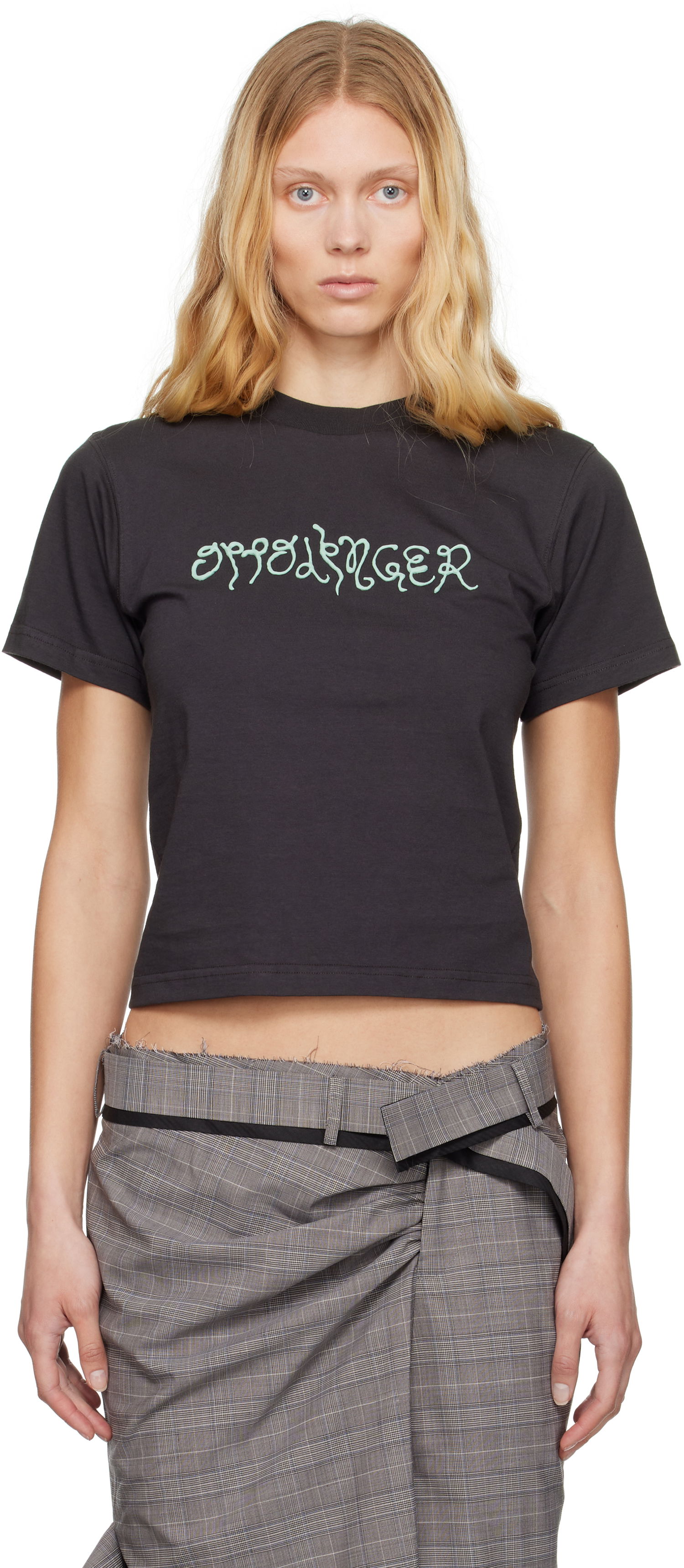 Tričko Ottolinger Ottolinger Fitted Puff Paint T-Shirt Čierna | 115-101915-01, 0