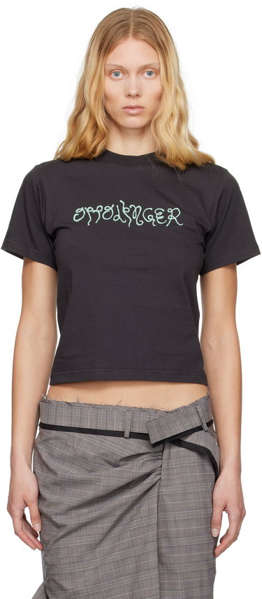 Tričko Ottolinger Ottolinger Fitted Puff Paint T-Shirt Čierna | 115-101915-01, 0
