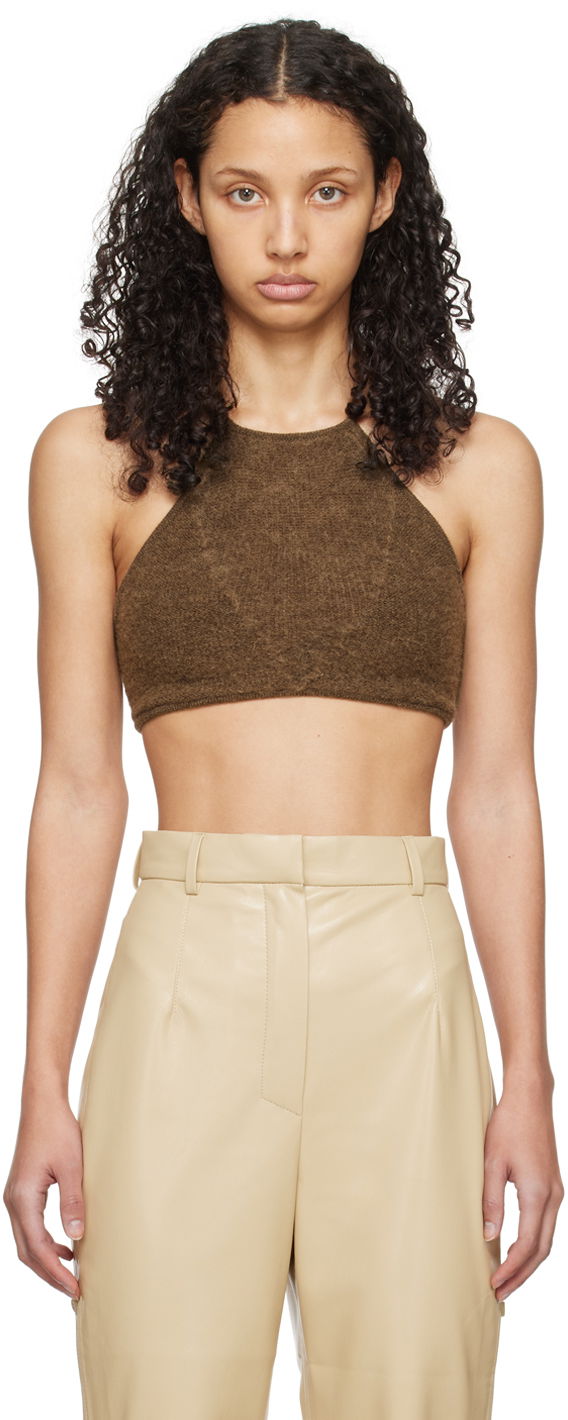 Tielko Nanushka Sarda Camisole Top Béžová | NW24RSTP03078, 0