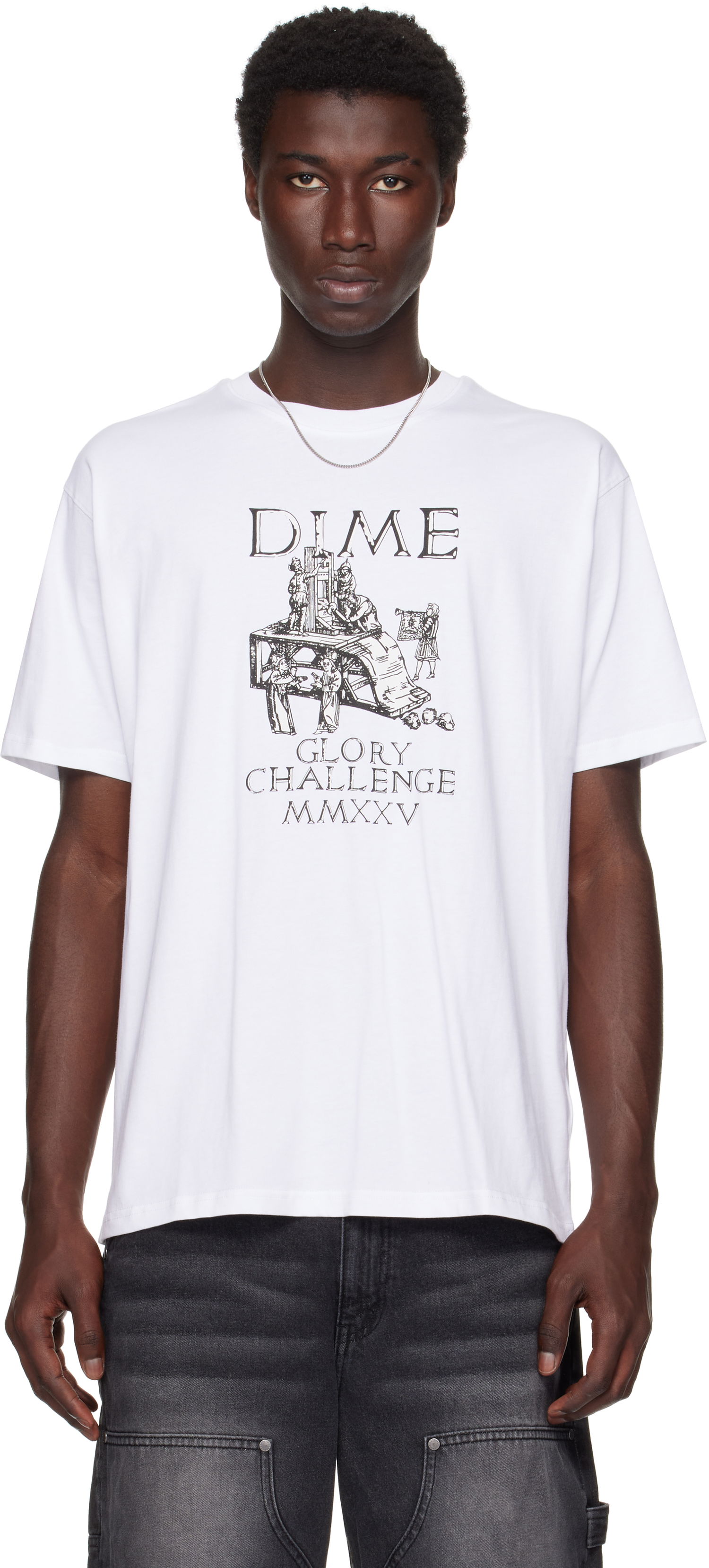 Tričko Dime Dime Glorious Graphic T-Shirt Biela | DIMESU2561WHT, 0