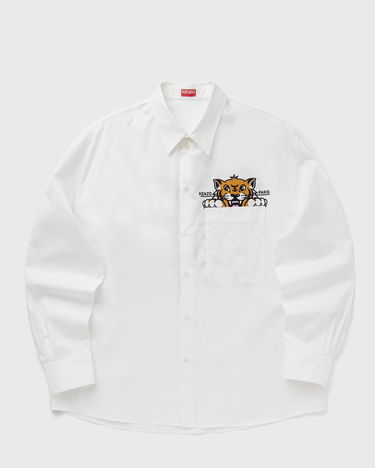 Košeľa KENZO Kenzo Happy Tiger Pocket Casual Long Sleeve Shirt Biela | FF55CH4299P3.01, 0