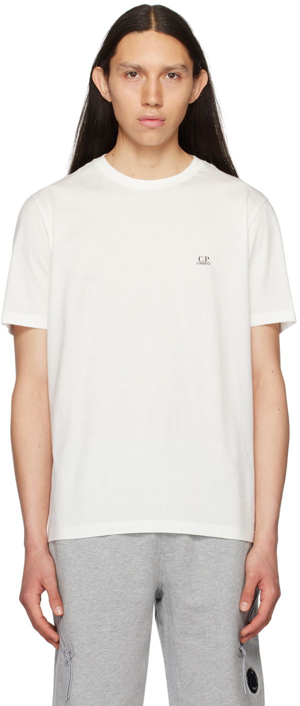 Tričko C.P. Company Printed T-Shirt Biela | 14CMTS046A-005100W, 0