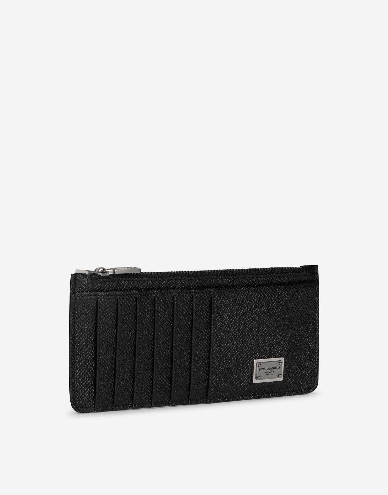 Peňaženka Dolce & Gabbana Calfskin Vertical Card Holder With Logo Tag Onesize Čierna | BP2172AG21980999, 1