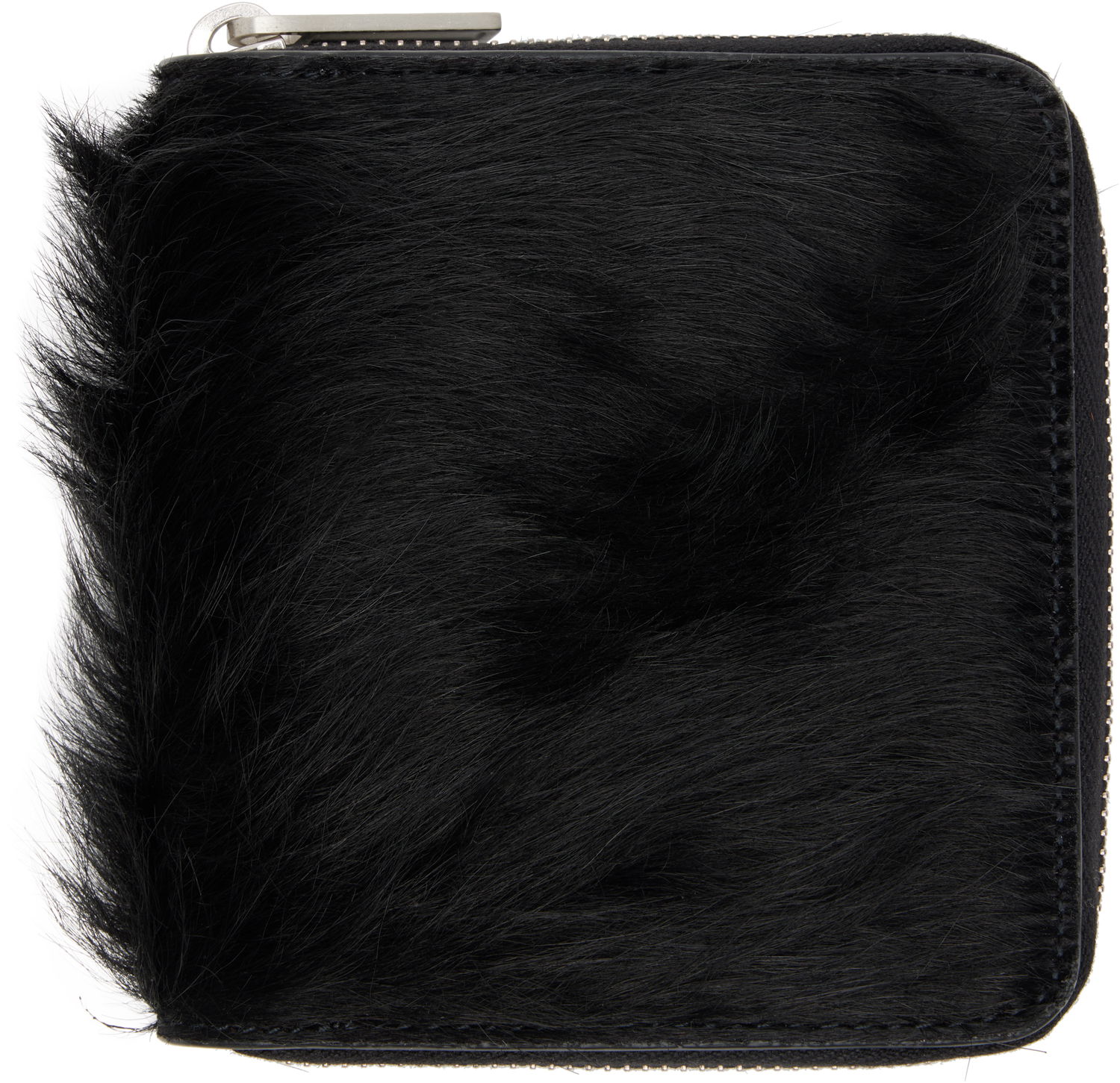 Peňaženka Rick Owens Concordians Furry Zipped Wallet Čierna | RR02E1416 LHL, 0