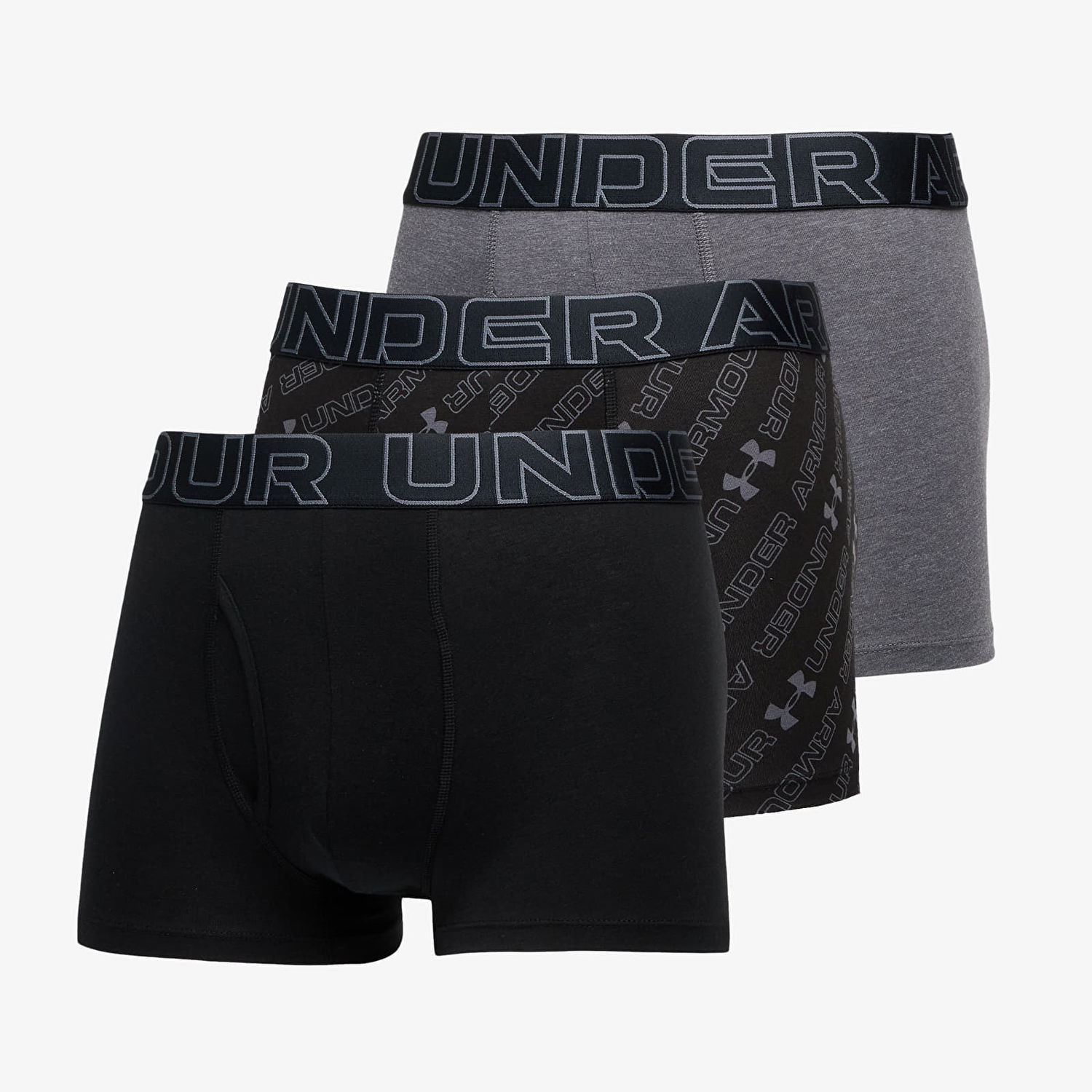 Boxerky Under Armour Performance Cotton Nov 3in Black Čierna | 1383892-001, 0